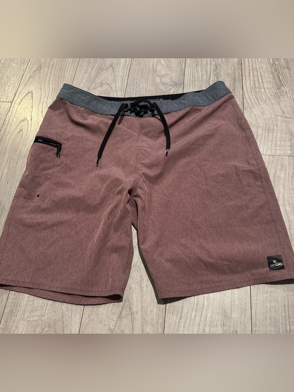Rip Curl Men's Rust Swim Hybrids with Gray Waistband